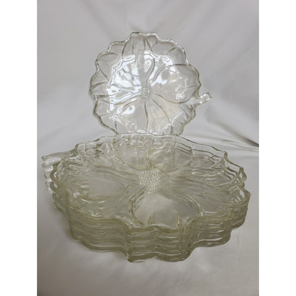 Garden Club by colony salad plates, vintage glass